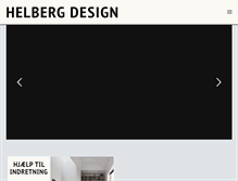 Tablet Screenshot of helbergdesign.dk